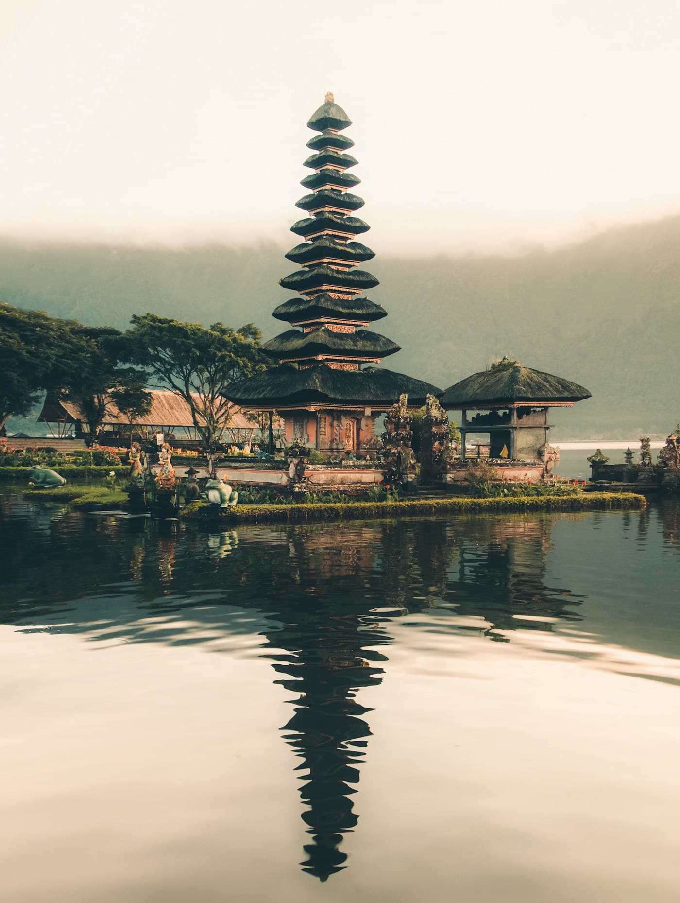 Green rice terraces in Bali